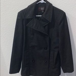 Ladies Charcoal colored Pea Coat